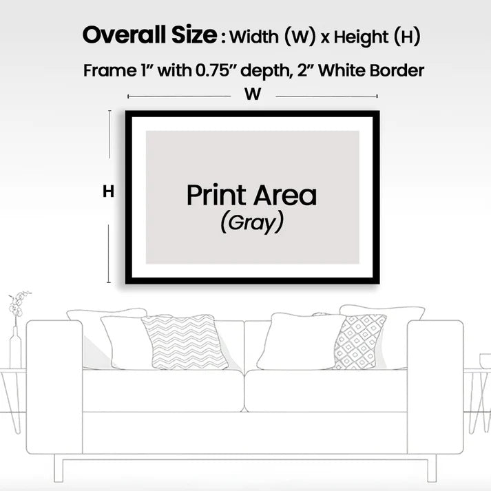 Dream Big Dreams Neon Signs Art Print, Framed Art Print Wall Decor, White Border, Framed Picture