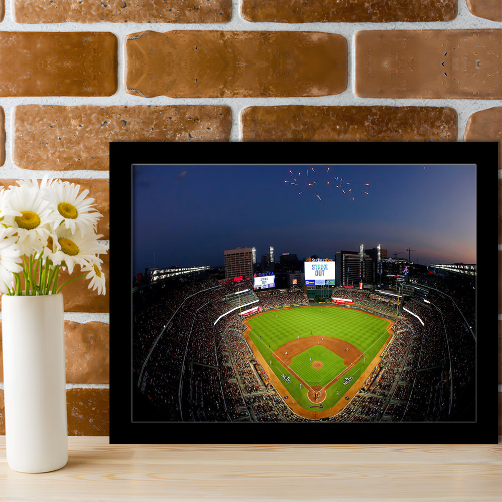 Truist Park in Georgia, Stadium Canvas, Sport Art, Gift for him, Framed Art Print Wall Decor, Picture Framed