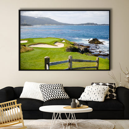 2023 Us Womens Open At Pebble Beach Golf Courses, Floating Framed Canvas Print Wall Art