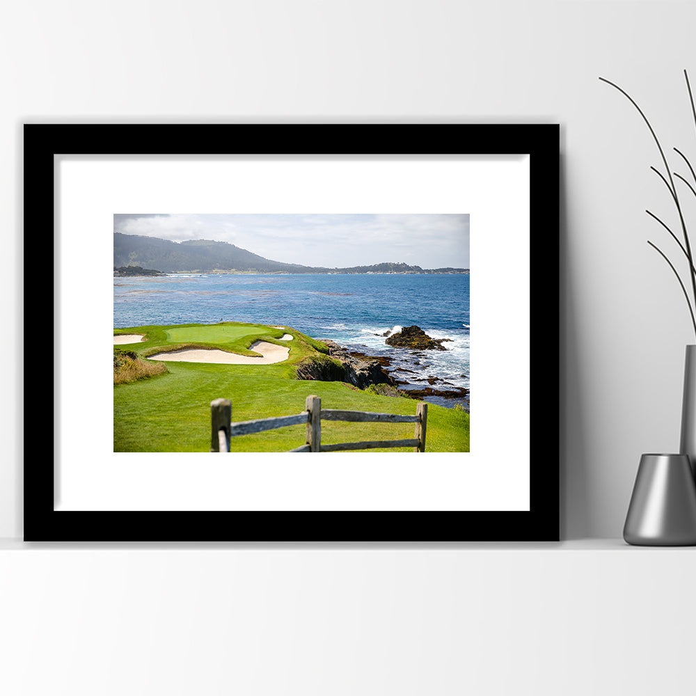 2023 Us Womens Open At Pebble Beach Golf Courses, Goft Art Print, Framed Art Print White Border Wall Decor
