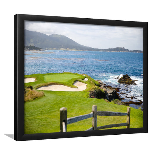 2023 Us Womens Open At Pebble Beach Golf Courses, Framed Art Print Wall Decor, Picture Framed