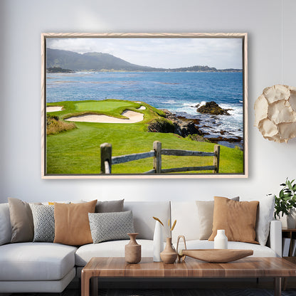 2023 Us Womens Open At Pebble Beach Golf Courses, Floating Framed Canvas Print Wall Art