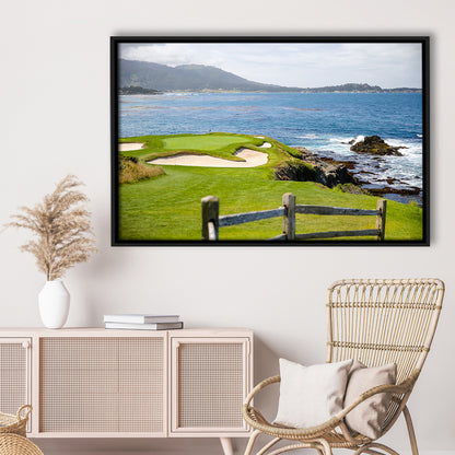 2023 Us Womens Open At Pebble Beach Golf Courses, Floating Framed Canvas Print Wall Art