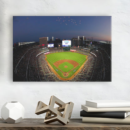 Truist Park in Georgia, Stadium Canvas, Sport Art, Gift for him, Man Cave Decor, Art Print, Canvas Print Wall Art
