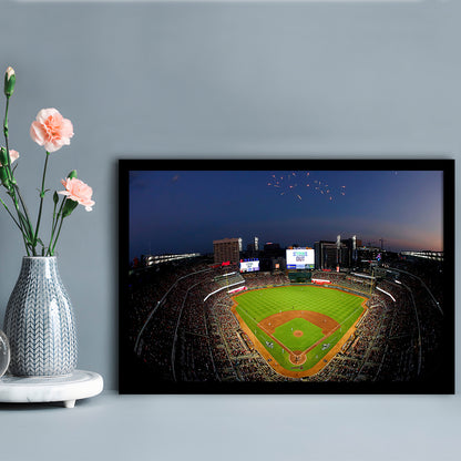Truist Park in Georgia, Stadium Canvas, Sport Art, Gift for him, Framed Art Print Wall Decor, Picture Framed