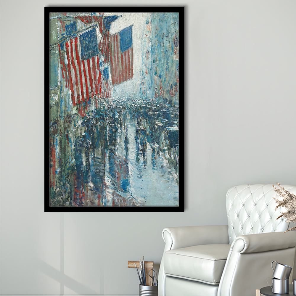 4th of July Vintage Art Print Antique Art, Framed Art Print Wall Decor, Picture Framed