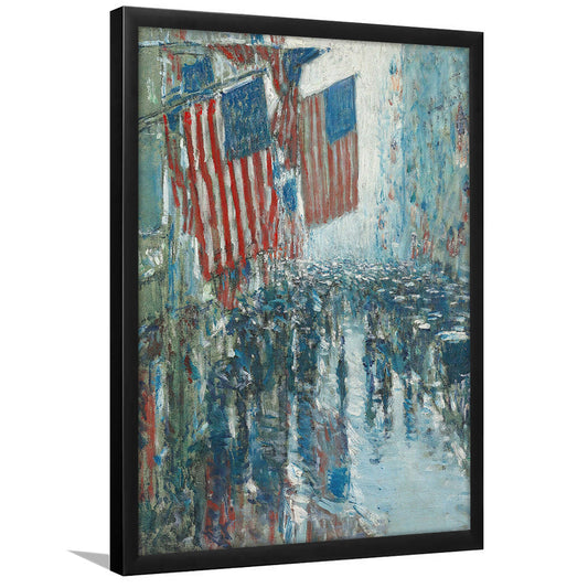 4th of July Vintage Art Print Antique Art, Framed Art Print Wall Decor, Picture Framed
