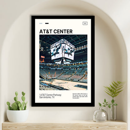 AT&T Center Print, San Antonio Spurs Stadium Art, Gifts for him, Sport Art, Framed Art Print Wall Decor