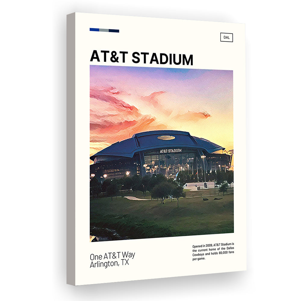 AT&T Stadium Print,Cowboys Stadium Canvas Art, Fan Gifts, Sport Art, Canvas Print Wall Art