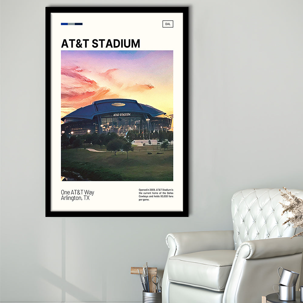 AT&T Stadium Print,Cowboys Stadium Art, Gifts for him, Sport Art, Framed Art Print Wall Decor