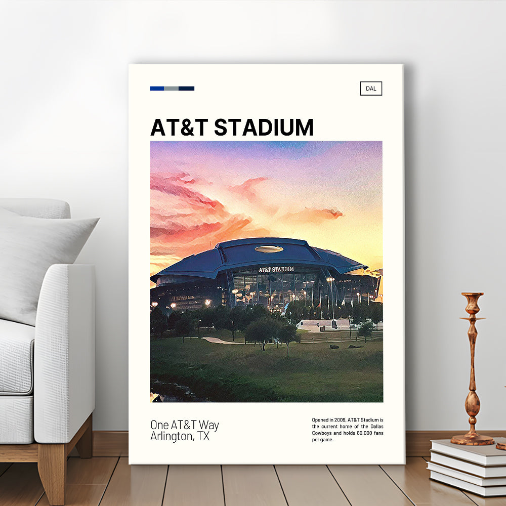 AT&T Stadium Print,Cowboys Stadium Canvas Art, Fan Gifts, Sport Art, Canvas Print Wall Art