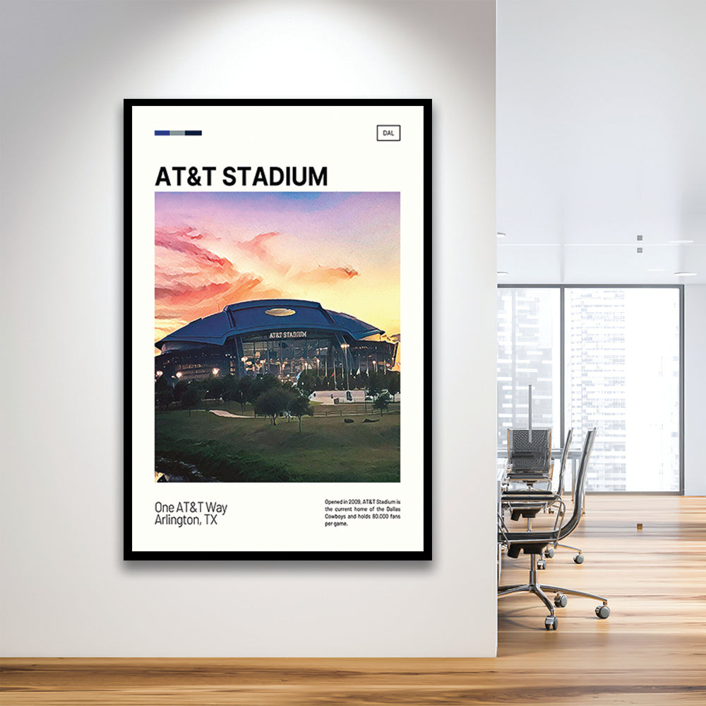 AT&T Stadium Print,Cowboys Stadium Art, Gifts for him, Sport Art, Framed Art Print Wall Decor
