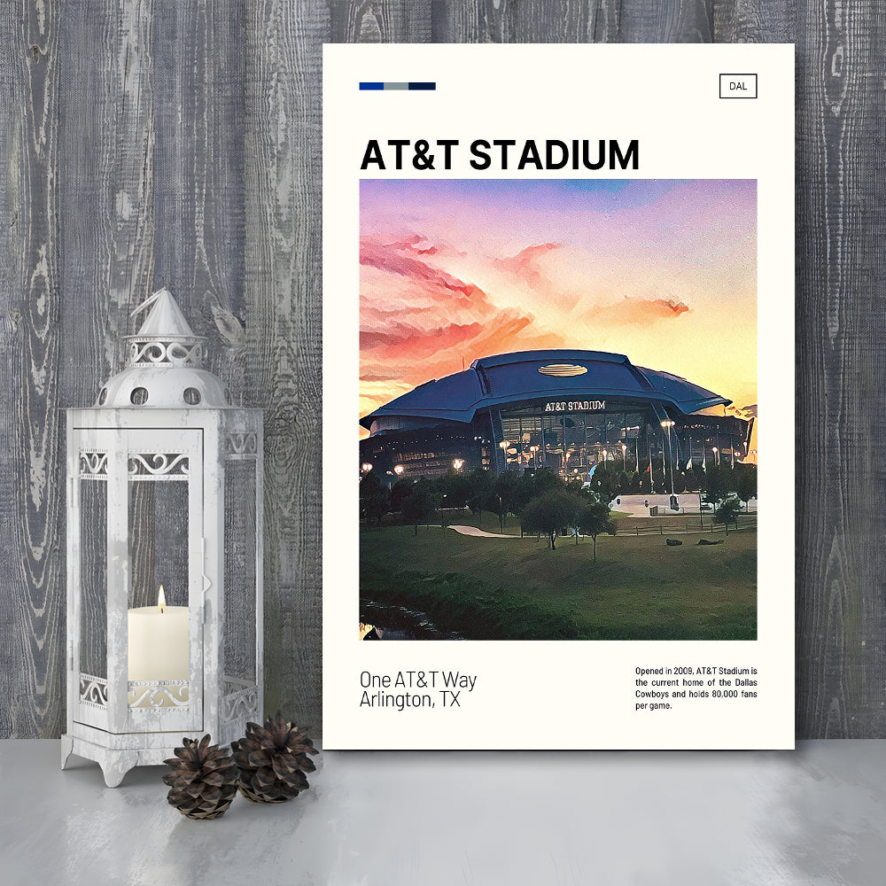 AT&T Stadium Print,Cowboys Stadium Canvas Art, Fan Gifts, Sport Art, Canvas Print Wall Art
