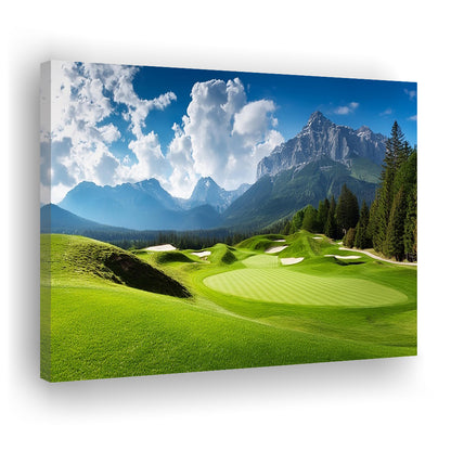 A Stunning View Of A Golf Course, Golf Art Print,Gifts Golf Lover
