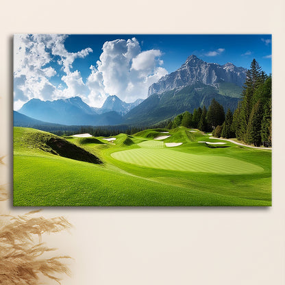 A Stunning View Of A Golf Course, Golf Art Print,Gifts Golf Lover