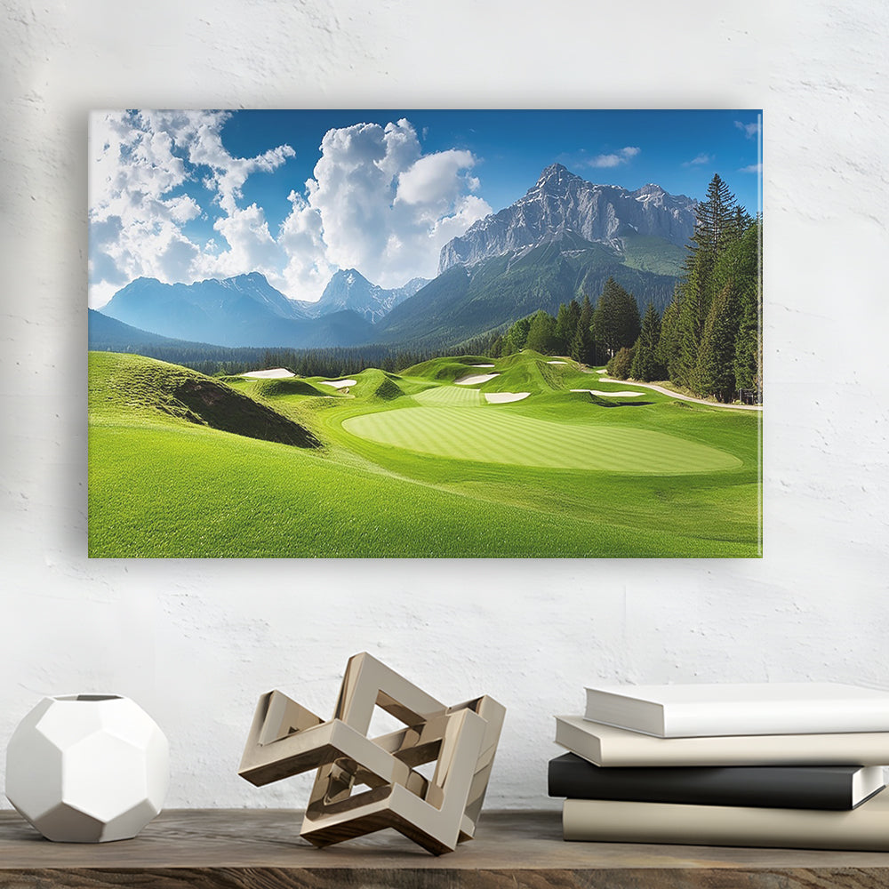 A Stunning View Of A Golf Course, Golf Art Print,Gifts Golf Lover