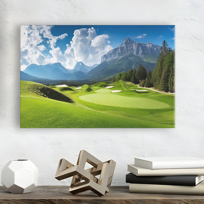 A Stunning View Of A Golf Course, Golf Art Print,Gifts Golf Lover