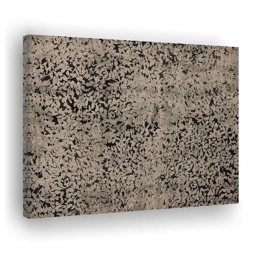 Abstract Neutral Floral Japanese Textile Botanical Canvas Print Wall Art, Large Size Art Minimalist Home Decor