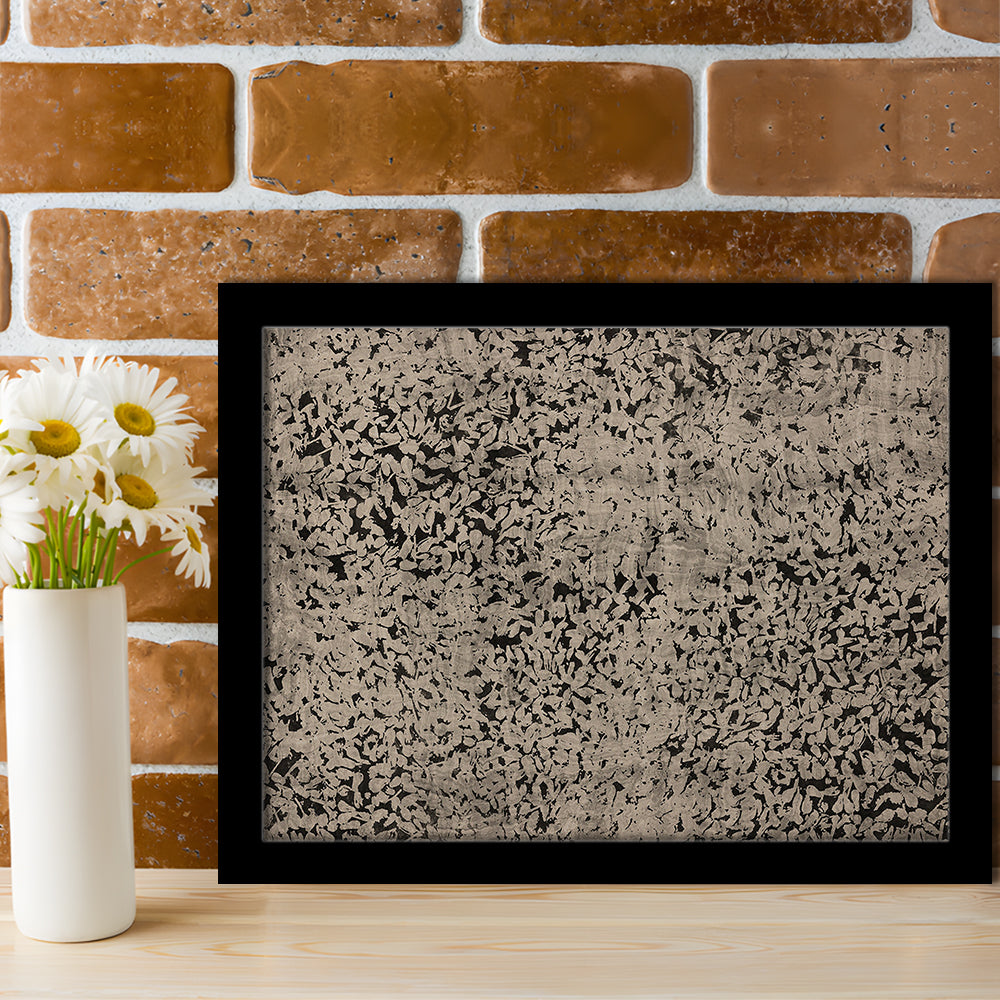Abstract Neutral Floral Japanese Textile Botanical Framed Art Print Wall Decor, Large Size Art Minimalist Home Decor