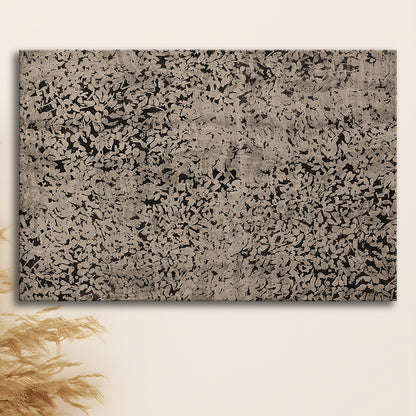 Abstract Neutral Floral Japanese Textile Botanical Canvas Print Wall Art, Large Size Art Minimalist Home Decor
