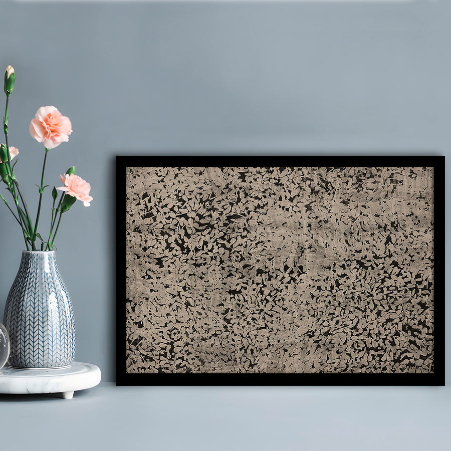 Abstract Neutral Floral Japanese Textile Botanical Framed Art Print Wall Decor, Large Size Art Minimalist Home Decor
