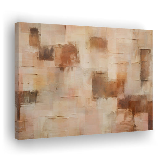 Abstract Oil Painting Gallery Canvas Print Wall Art, Mid Century Modern Large Canvas Wall Art, Cottage Core Decor