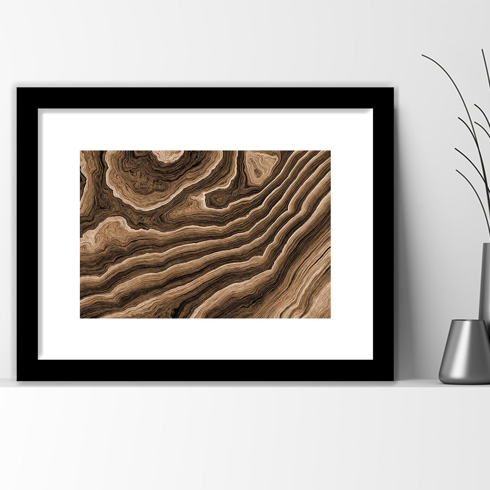 Abstract Wood Texture Wall Decor, Large Art Print For Stunning Home, Wall Art Hanging, Framed Art Print White Border