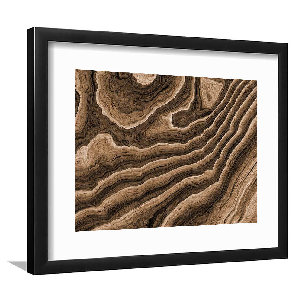 Abstract Wood Texture Wall Decor, Large Art Print For Stunning Home, Wall Art Hanging, Framed Art Print White Border