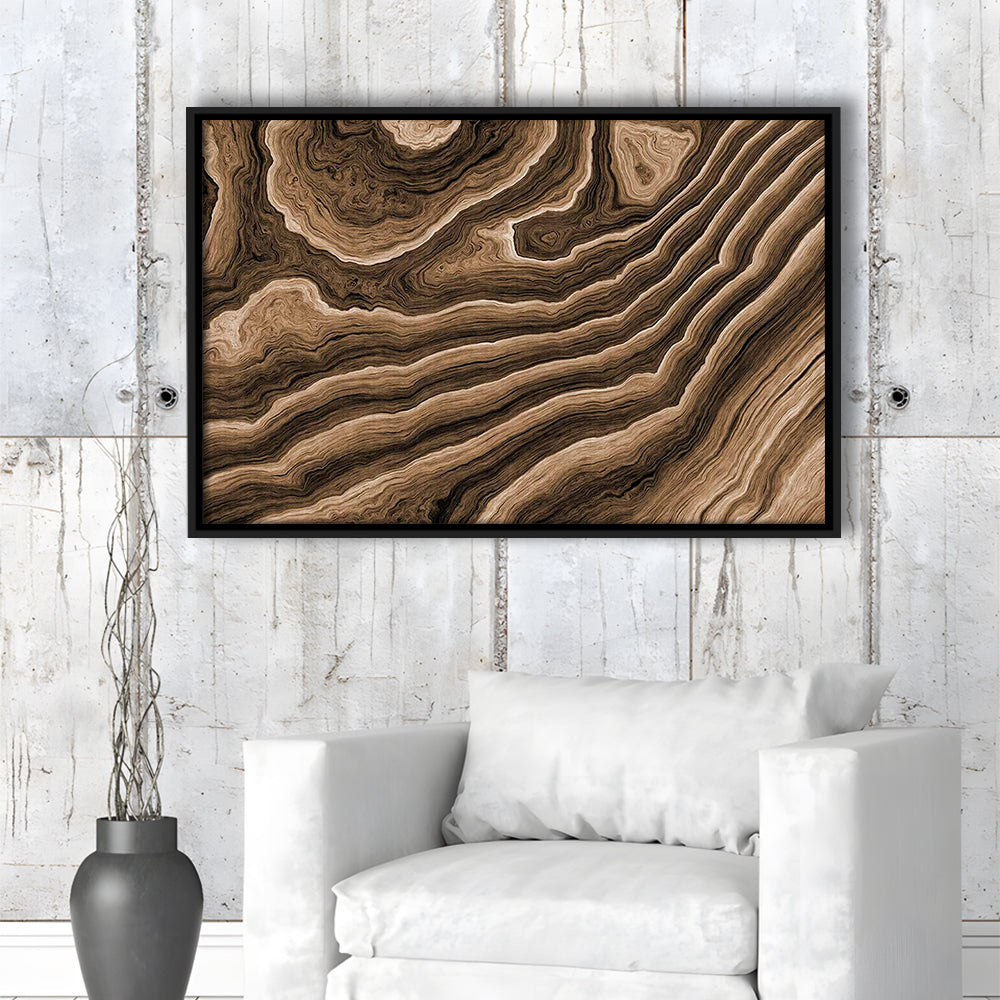 Abstract Wood Texture Wall Decor, Large Canvas Print For Stunning Home, Framed Cavas Print, Floating Frame