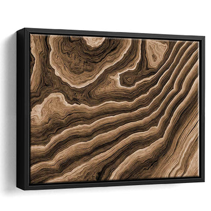 Abstract Wood Texture Wall Decor, Large Canvas Print For Stunning Home, Framed Cavas Print, Floating Frame