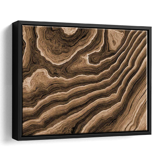 Abstract Wood Texture Wall Decor, Large Canvas Print For Stunning Home, Framed Cavas Print, Floating Frame