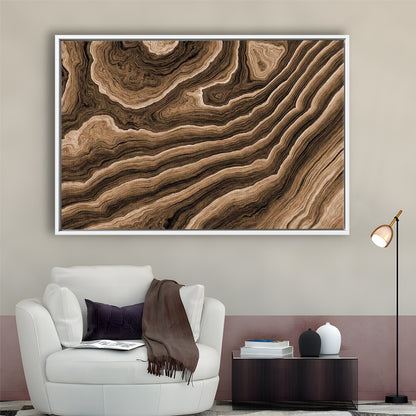 Abstract Wood Texture Wall Decor, Large Canvas Print For Stunning Home, Framed Cavas Print, Floating Frame