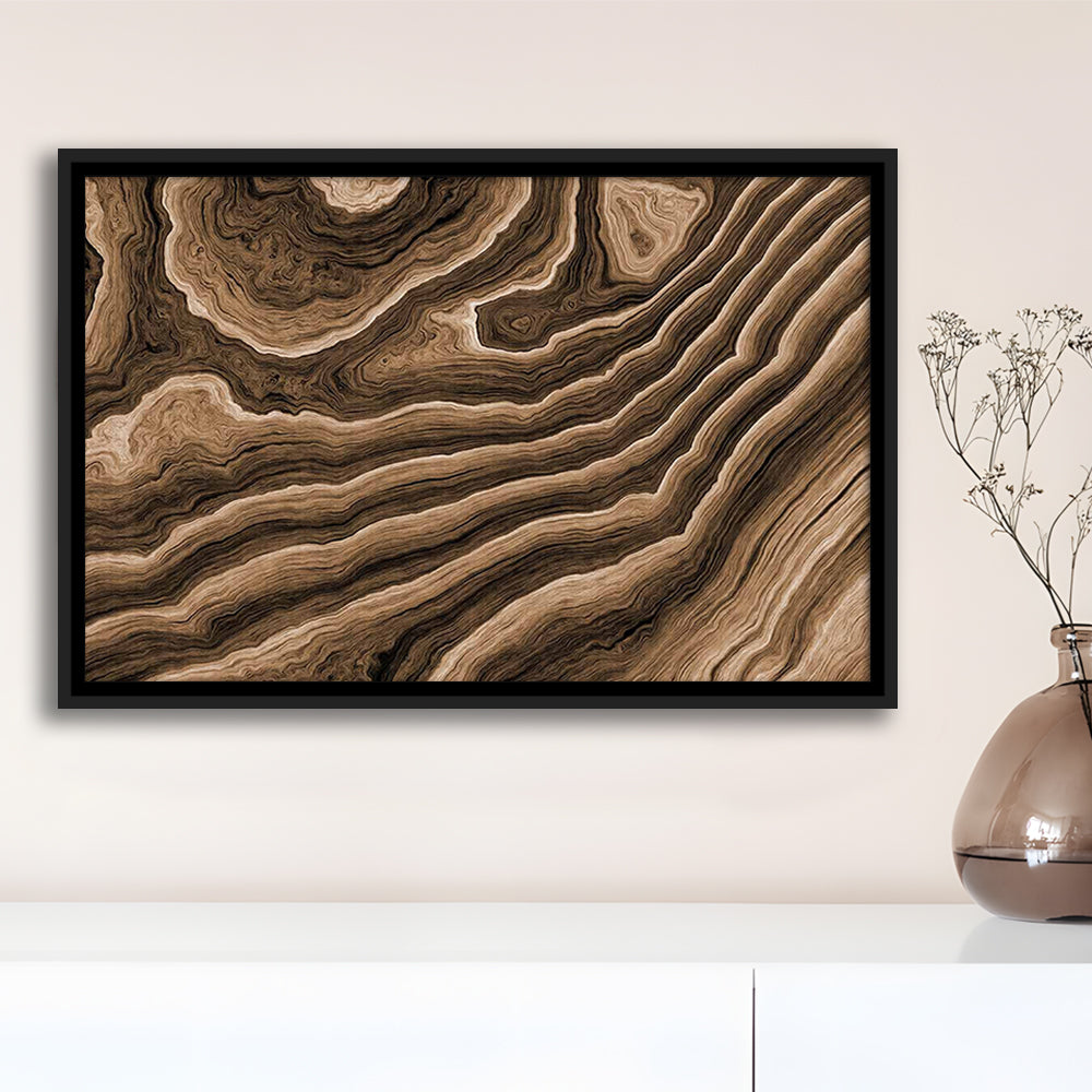 Abstract Wood Texture Wall Decor, Large Canvas Print For Stunning Home, Framed Cavas Print, Floating Frame