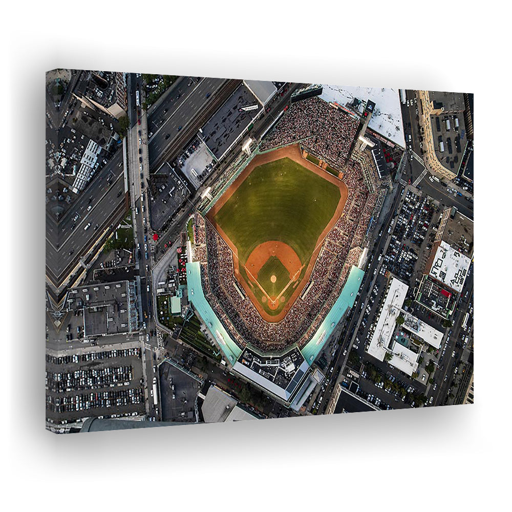 Aerial Fenway Park, Stadium Canvas, Sport Art, Gift for him, Man Cave Decor, Art Print, Canvas Print Wall Art