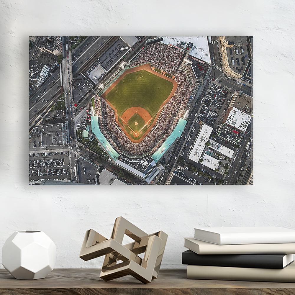 Aerial Fenway Park, Stadium Canvas, Sport Art, Gift for him, Man Cave Decor, Art Print, Canvas Print Wall Art
