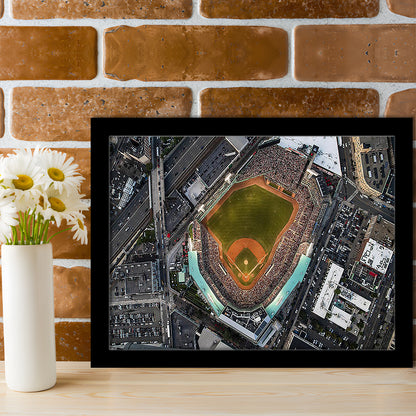 Aerial Fenway Park, Stadium Canvas, Sport Art, Gift for him, Framed Art Print Wall Decor, Picture Framed