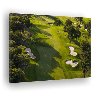 Aerial Photo Of A Summer Golf Course, Golf Art Print,Gifts Golf Lover