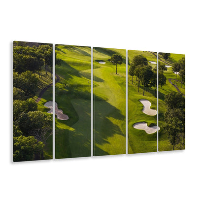 Aerial Photo Of A Summer Golf Course, Golf Art Print, Extra Large Canvas Print Wall Art