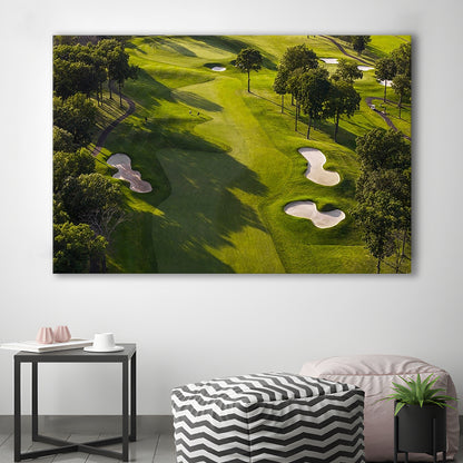 Aerial Photo Of A Summer Golf Course, Golf Art Print,Gifts Golf Lover
