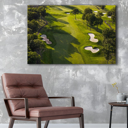 Aerial Photo Of A Summer Golf Course, Golf Art Print,Gifts Golf Lover