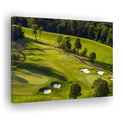 Aerial Photo Of A Golf Course, Golf Art Print,Gifts Golf Lover