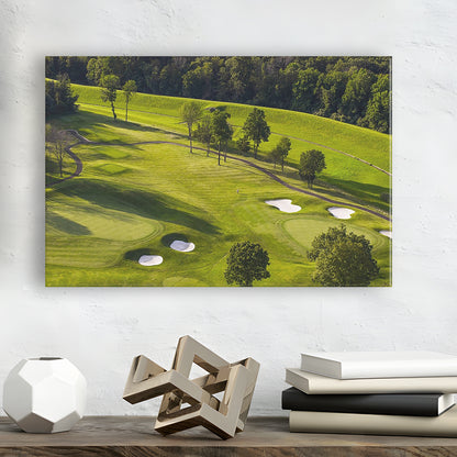 Aerial Photo Of A Golf Course, Golf Art Print,Gifts Golf Lover