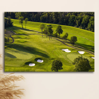 Aerial Photo Of A Golf Course, Golf Art Print,Gifts Golf Lover