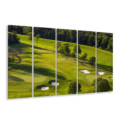 Aerial Photo Of A Golf Course, Golf Art Print, Extra Large Canvas Print Wall Art