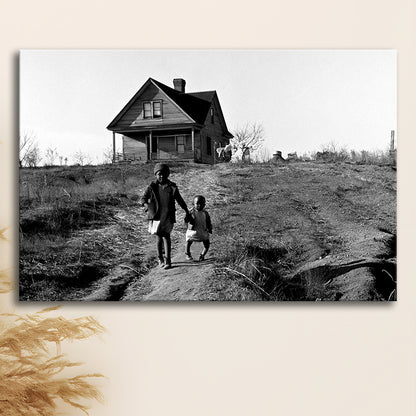 African American Children Printable, Black and White, Vintage Photos, Canvas Print Wall Art Decor
