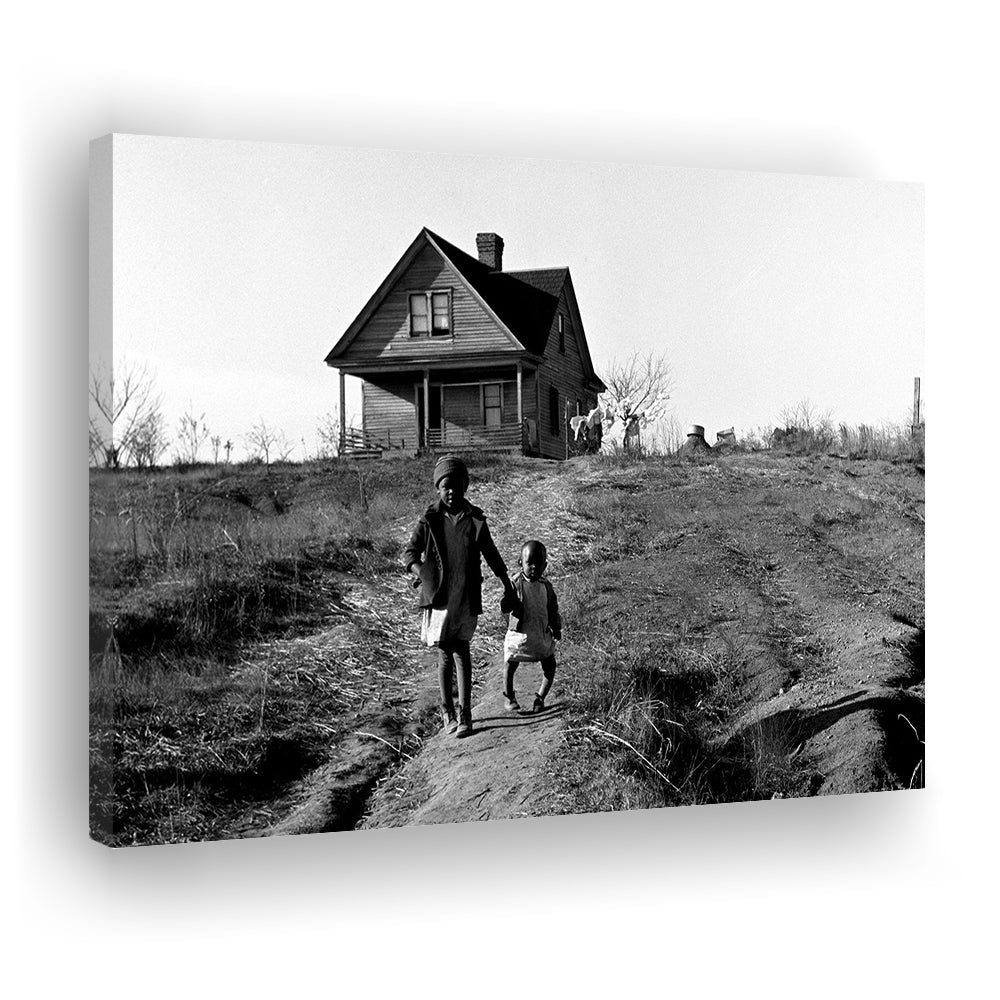 African American Children Printable, Black and White, Vintage Photos, Canvas Print Wall Art Decor