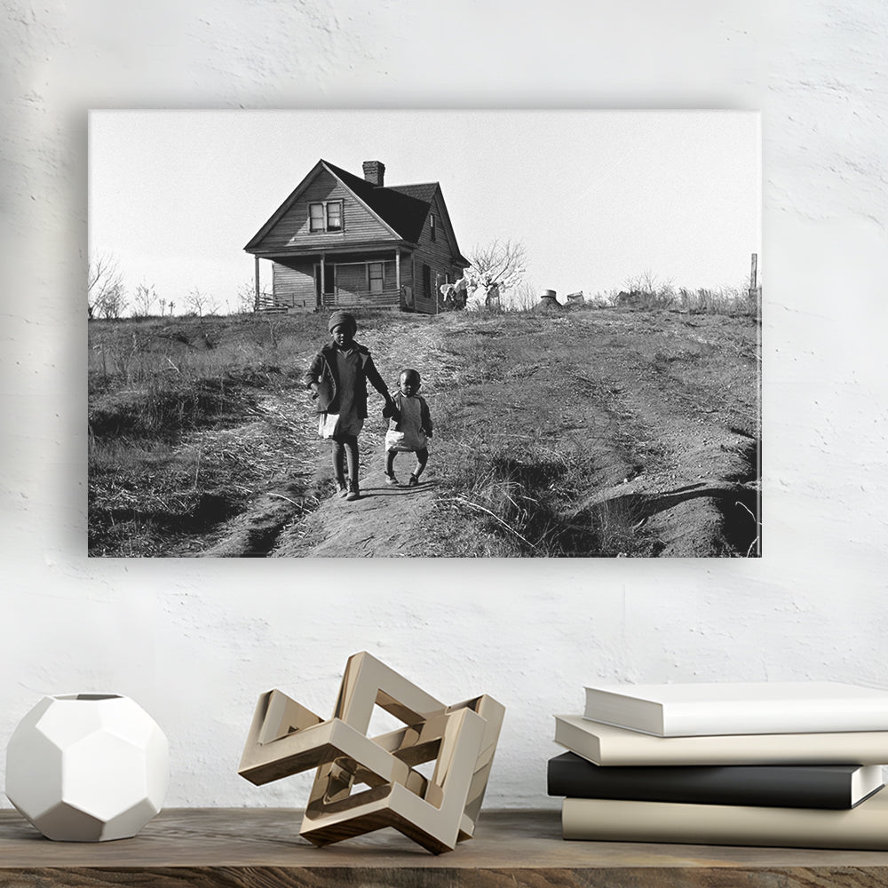 African American Children Printable, Black and White, Vintage Photos, Canvas Print Wall Art Decor