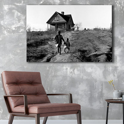 African American Children Printable, Black and White, Vintage Photos, Canvas Print Wall Art Decor