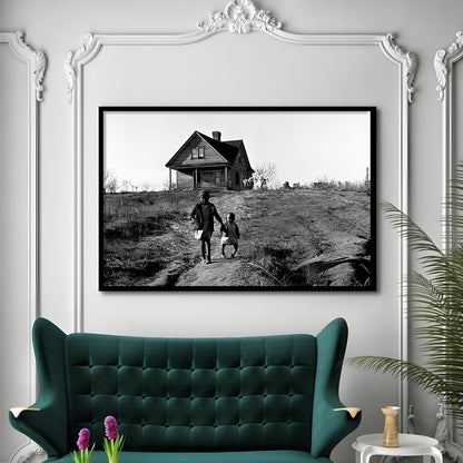 African American Children Printable, Black and White, Vintage Photos, Framed Art Print Wall Decor