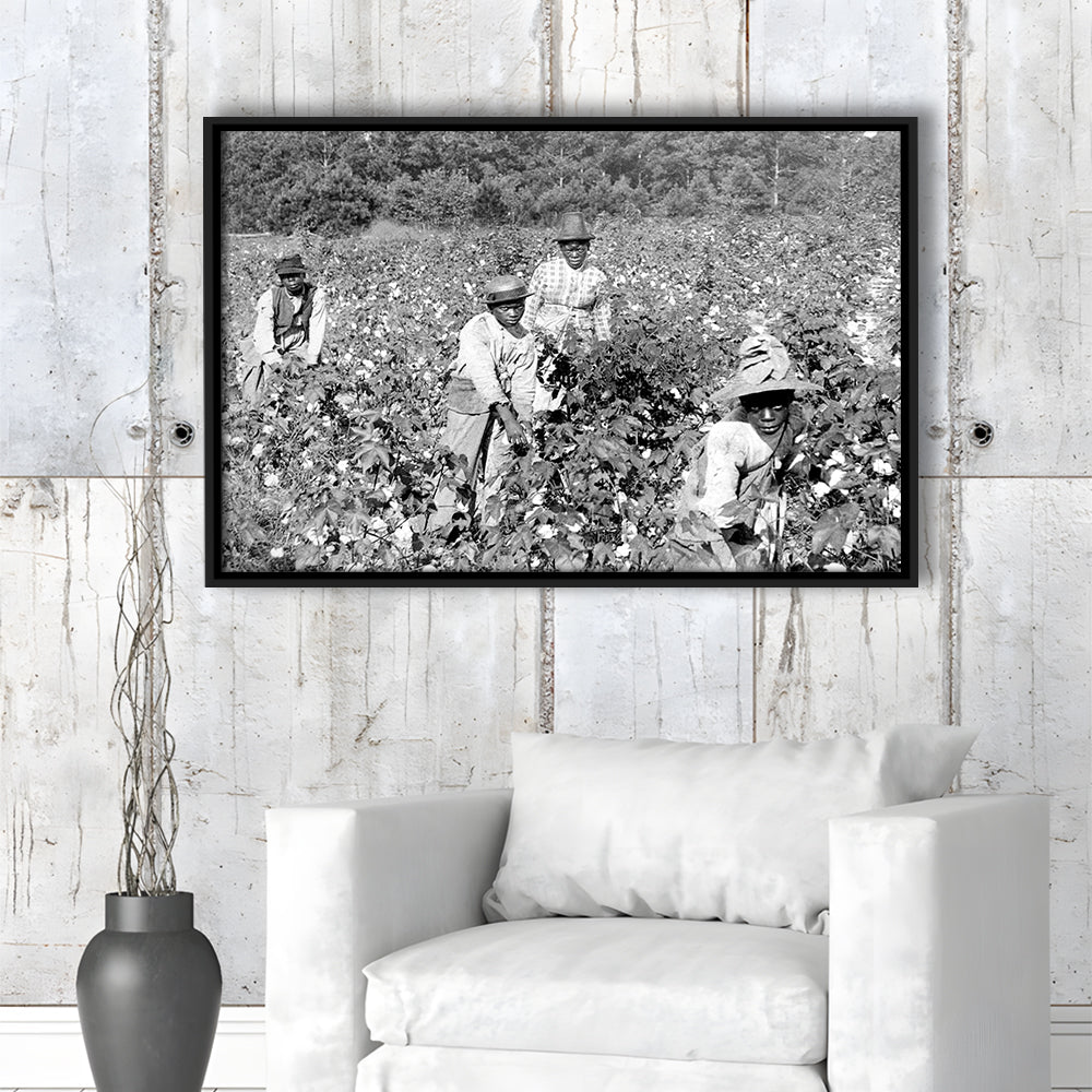 African American Women Photo Print, Black and White, Black History Month Art, Floating Framed Canvas Print